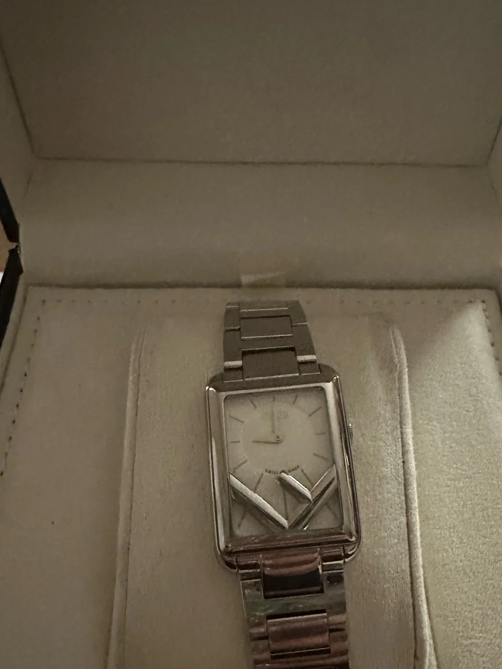 Fendi Stainless Steel Silver Bracelet Watch